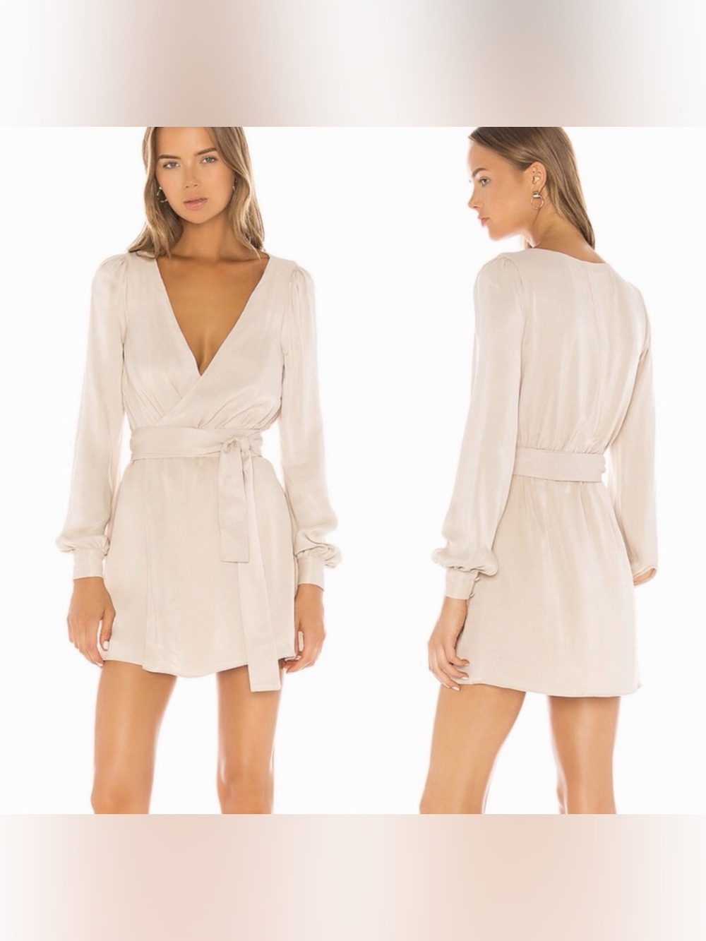 NWOT Revolve NBD Janet Mini Dress in Champagne Size Small